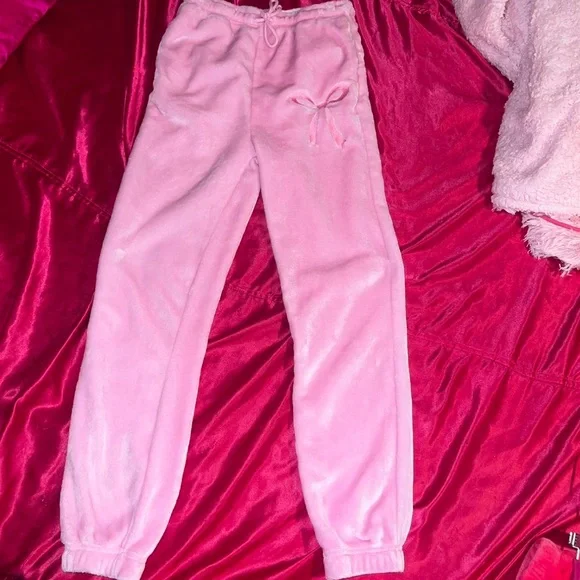 Pink bow jogger sweatpants - Picture 4 of 4